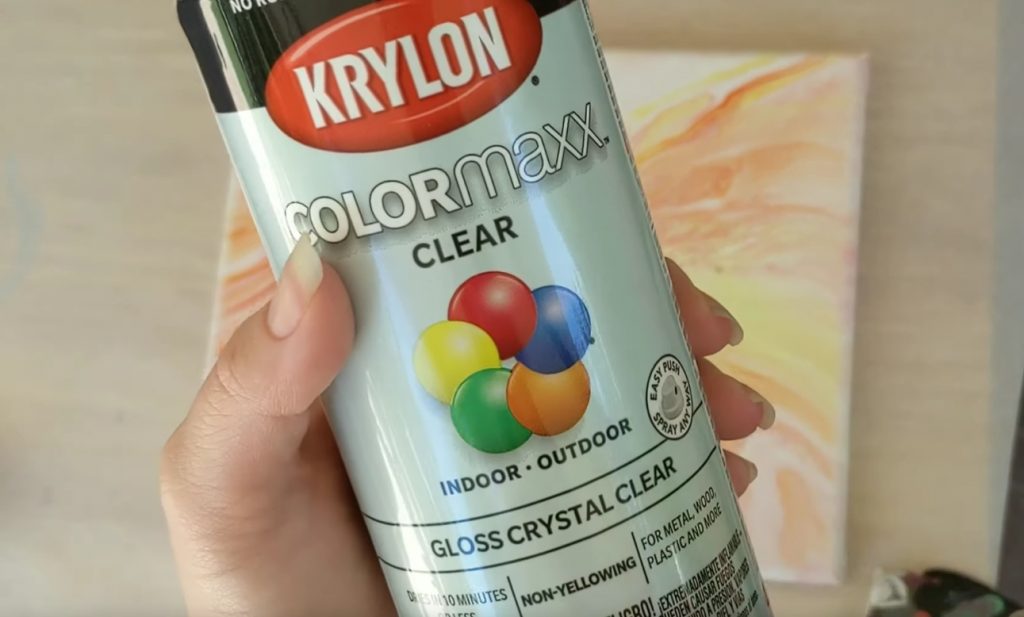 Krylon COLORmaxx Acrylic Clear Finish для внутреннего/наружного использования, глянцевый кристально чистый